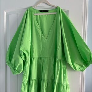 ZARA tiered maxi dress